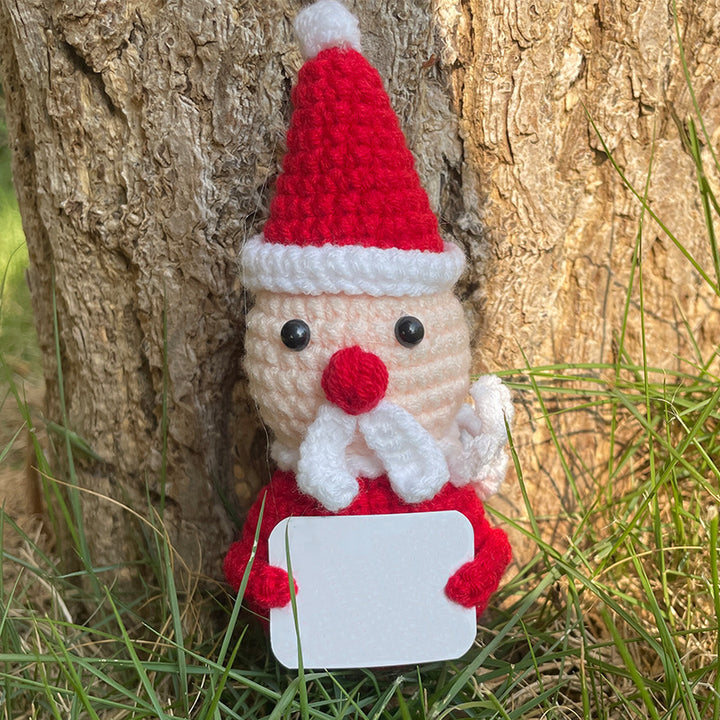 Plush cuddle with Santa hat and scarf