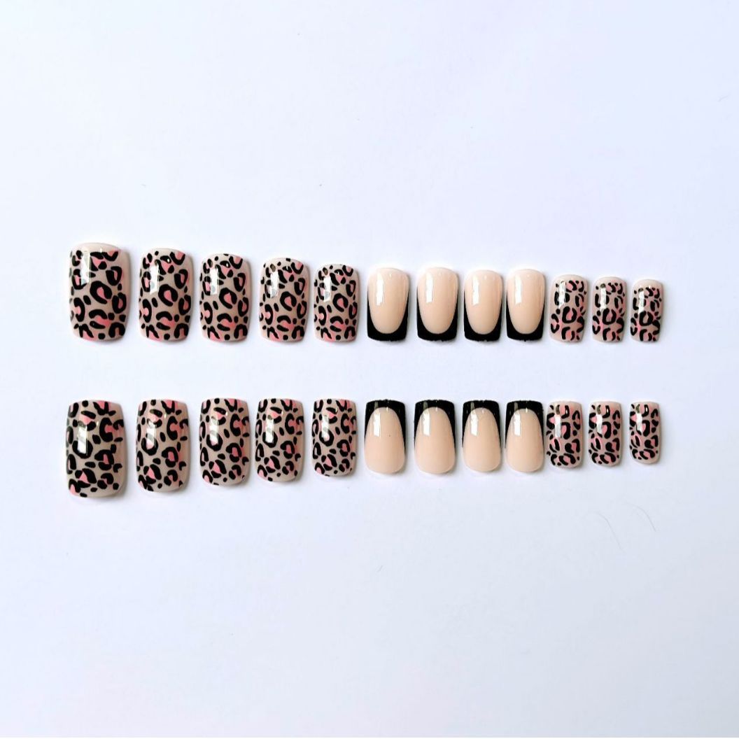 Statement Leopard Print Nail Art Set