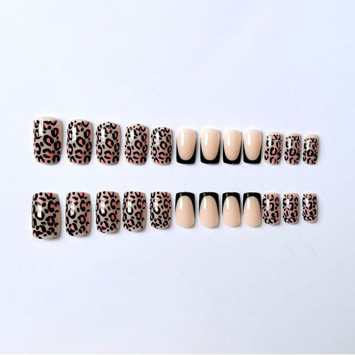 Statement Leopard Print Nail Art Set