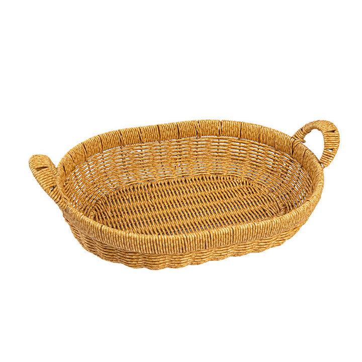 Handwoven Oval Storage Basket Stornfield