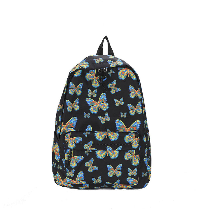Artistic Butterfly Print Backpack Stornfield
