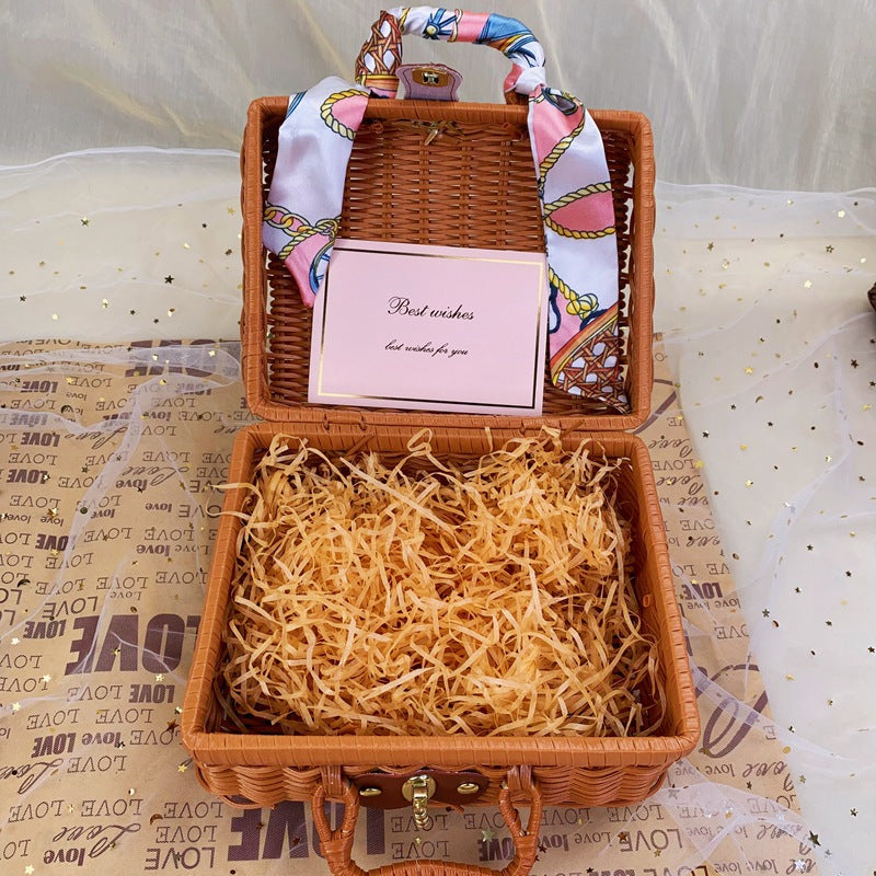 Women's braided handbag with decorative silk ribbon Stornfield