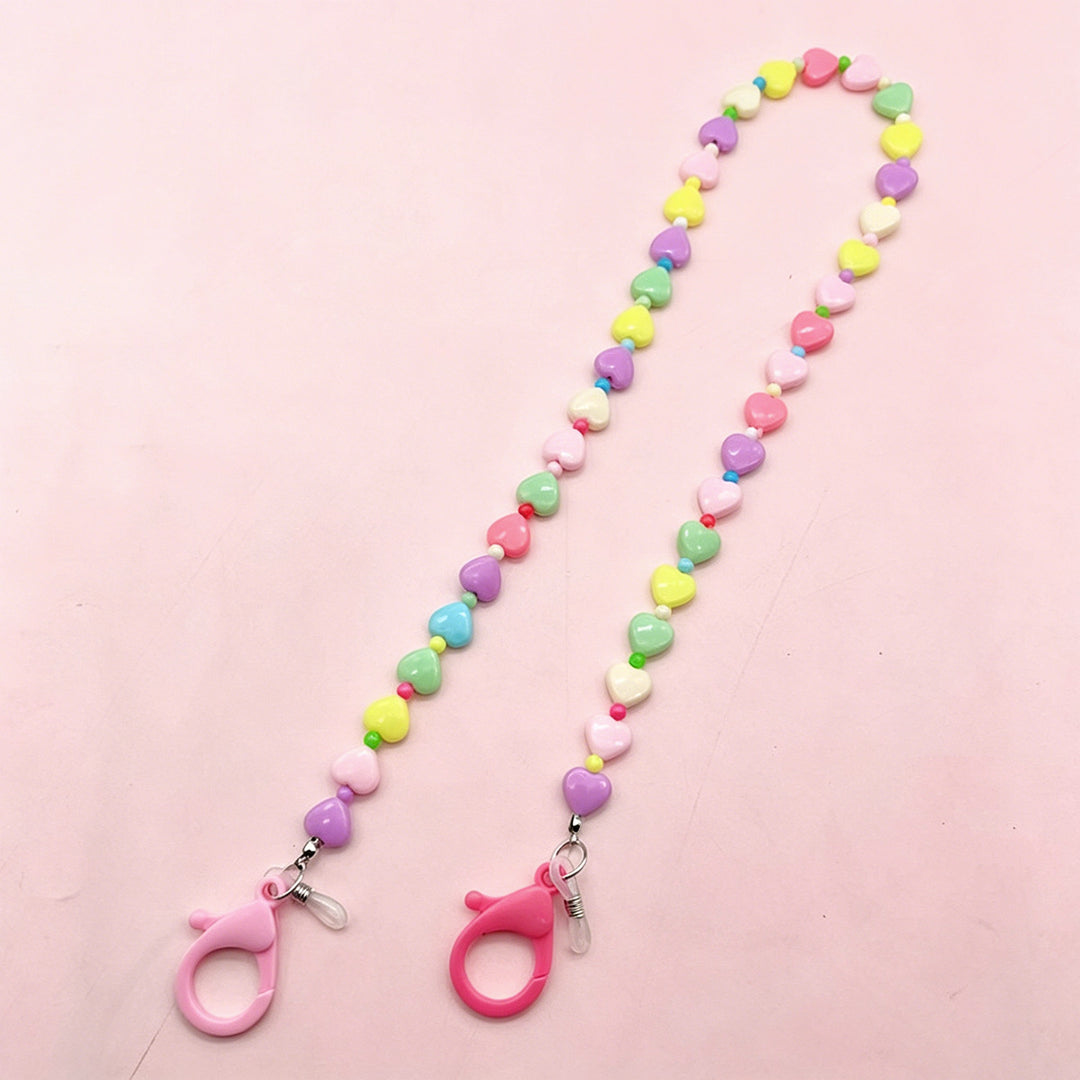 Colorful Heart-Shaped Beaded Eyewear Chain Stornfield