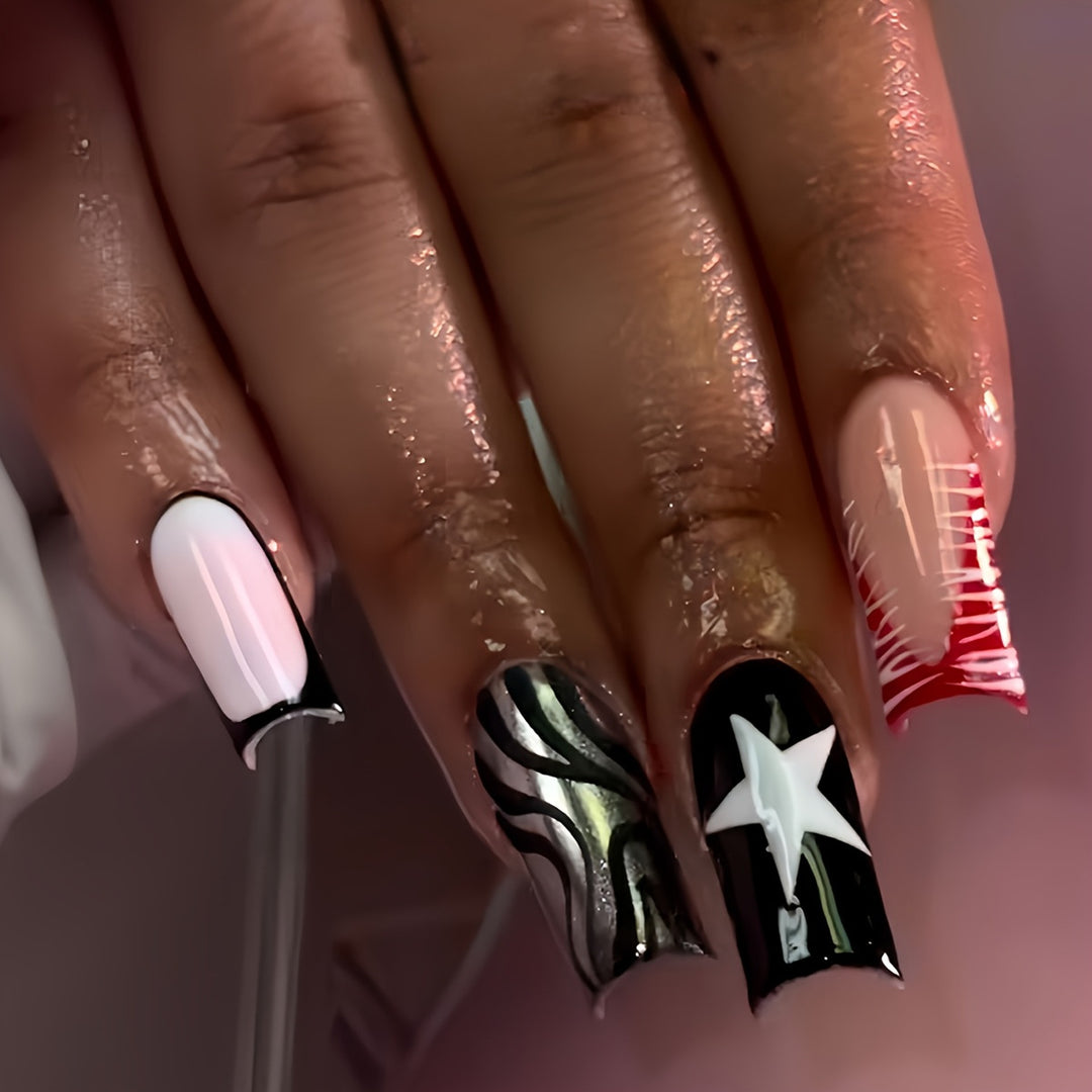 Creative Artistic Press-On Nails Stornfield