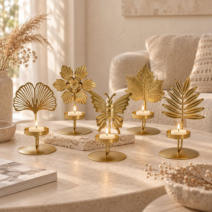 Leaf-shaped Candle Holder