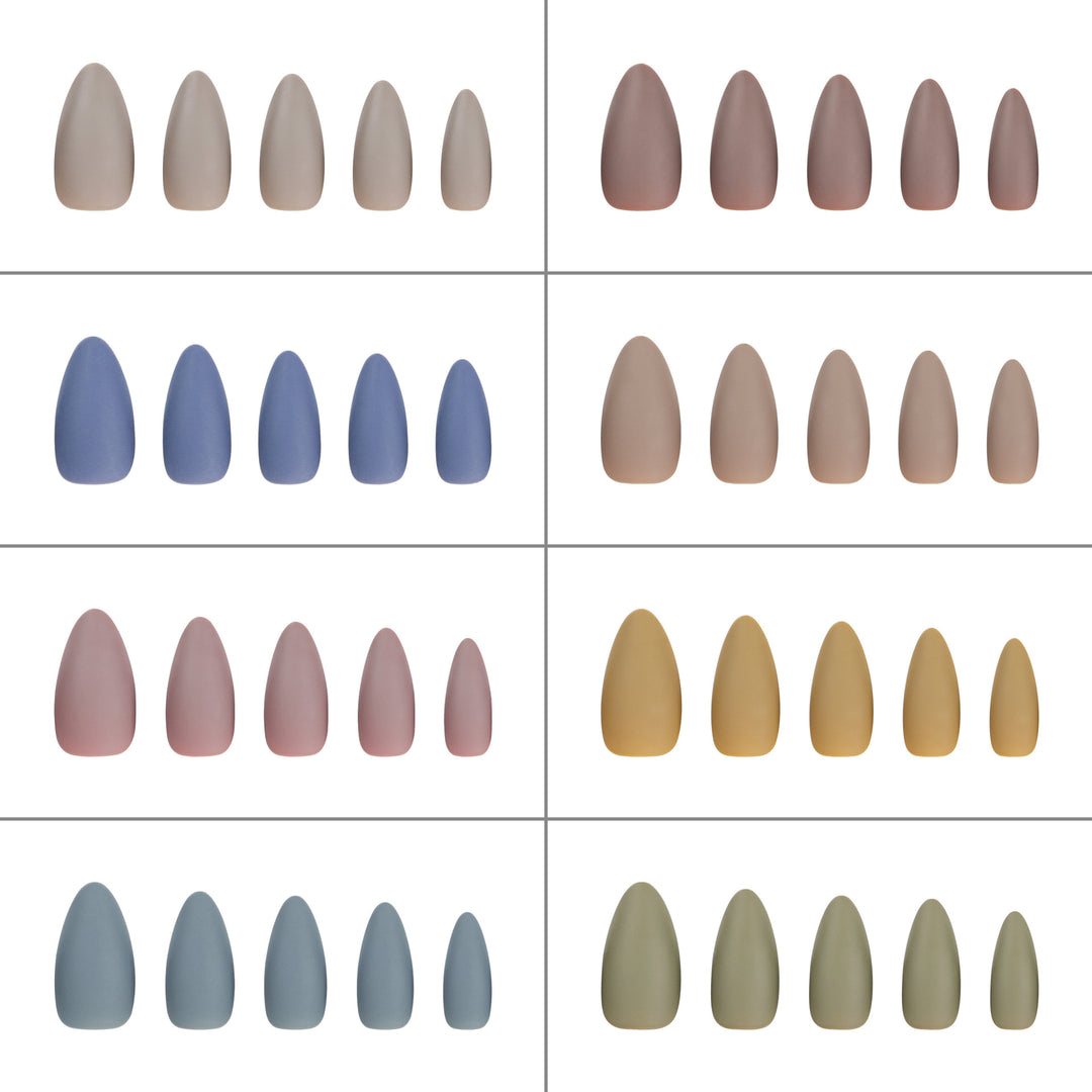 Artful stiletto nails in matte design Stornfield
