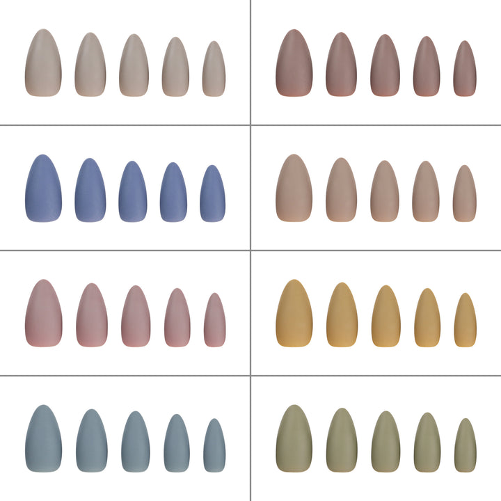 Artful stiletto nails in matte design Stornfield