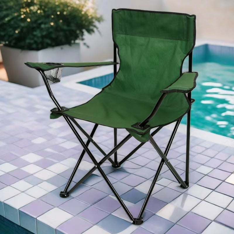 Ladies folding chair with extra comfort and cup holder Stornfield