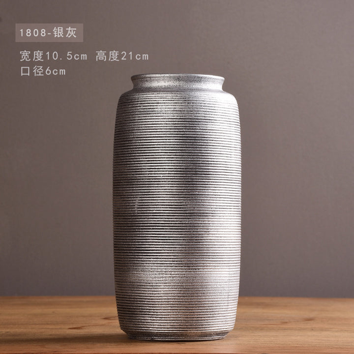 Textured Decorative Ceramic Vase