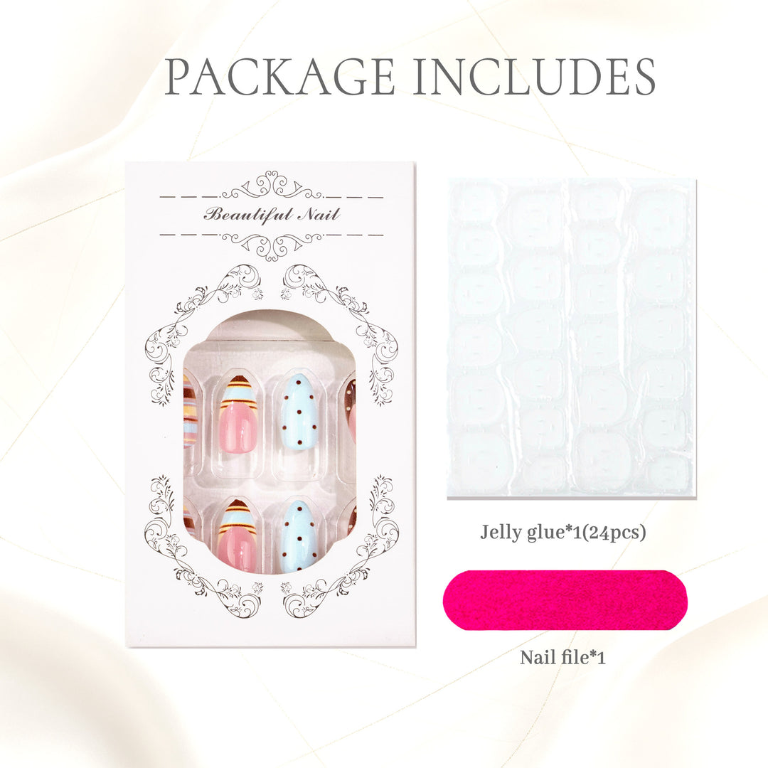 Glamorous Press-On Nail Art Set