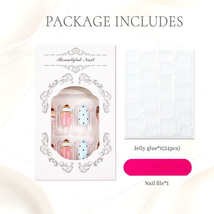 Glamorous Press-On Nail Art Set