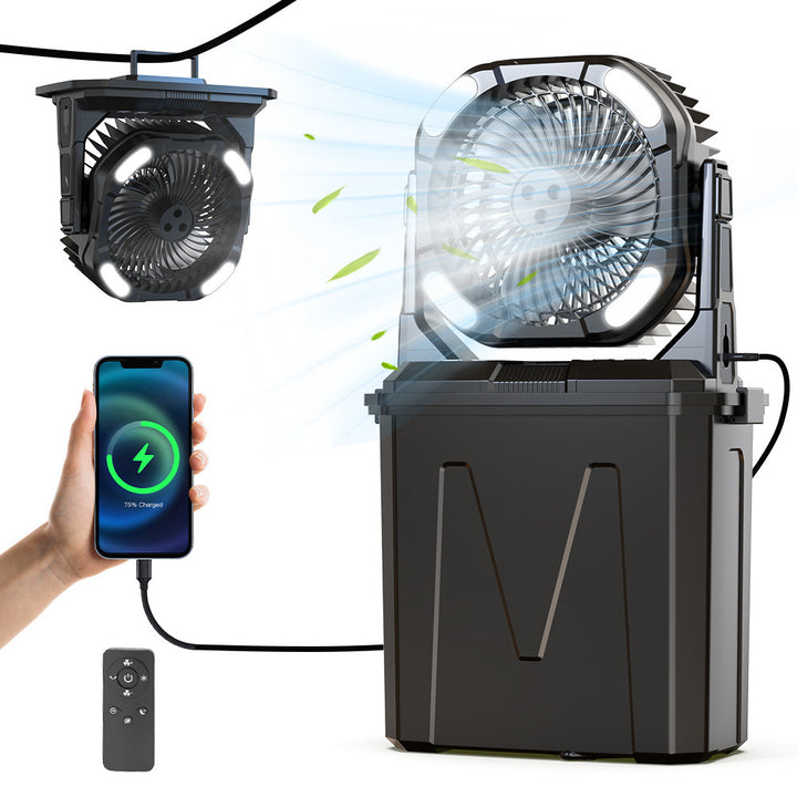 Portable Atomizing Fan with LED Lights Stornfield