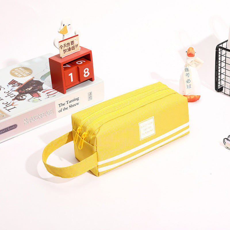Durable Multi-Zipper Pencil Case