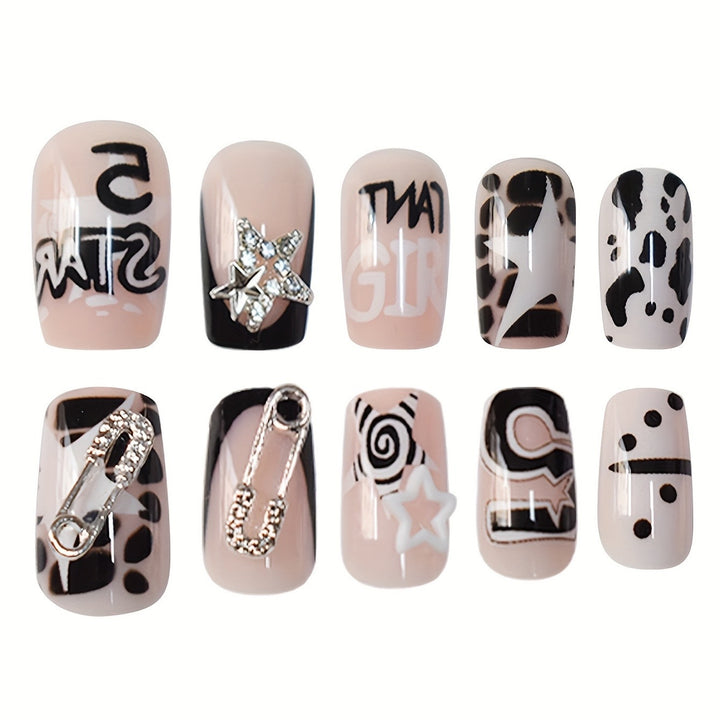 Chic Press-On Nail Set Stornfield