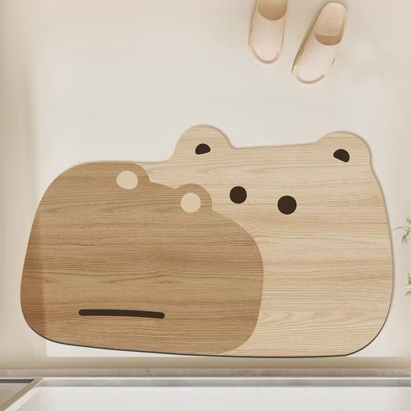 Bear-Shaped Soft Bath Mat