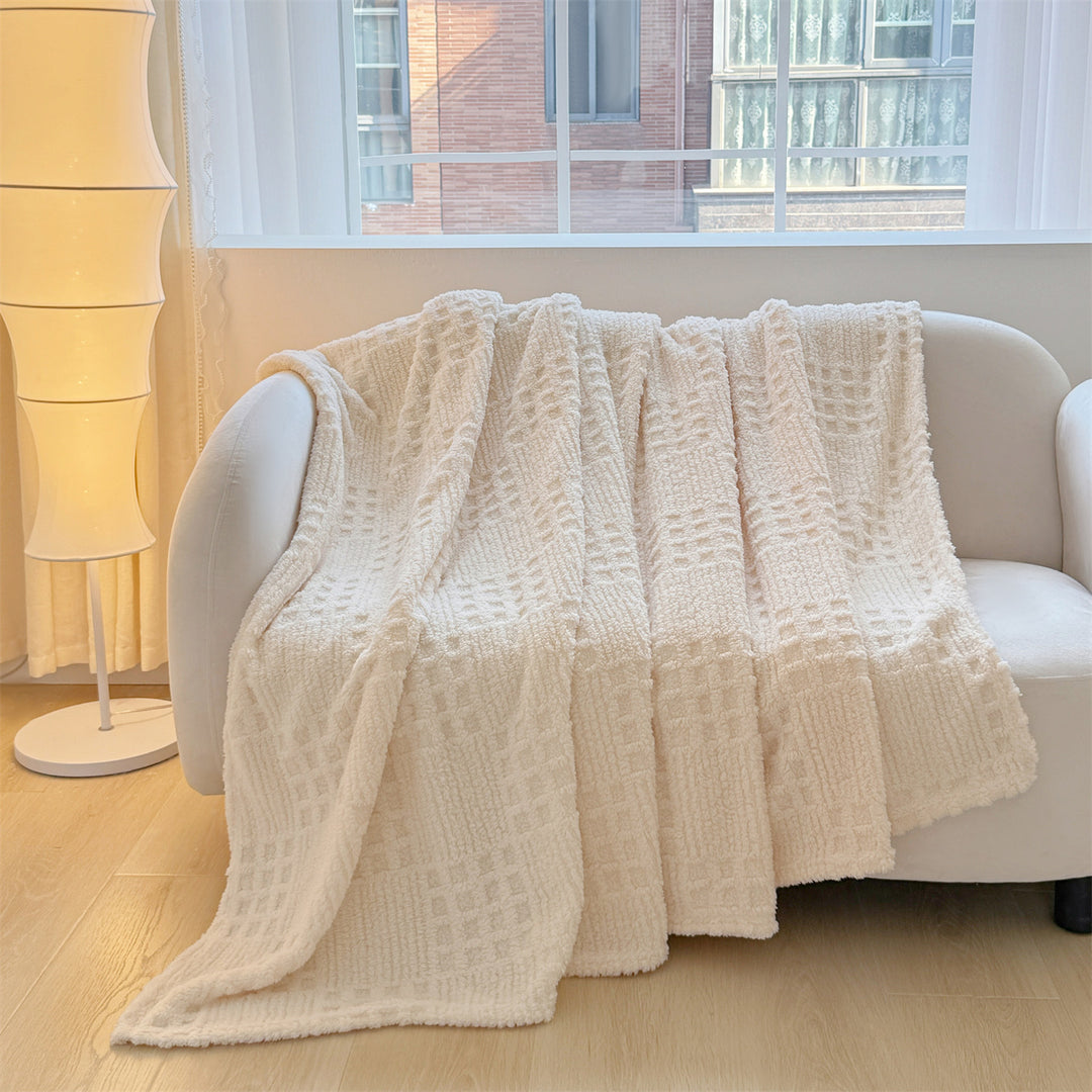 Plush Textured Throw Blanket Stornfield