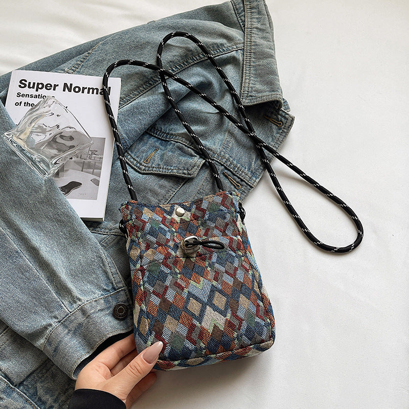 Geometric Pattern Crossbody Bag