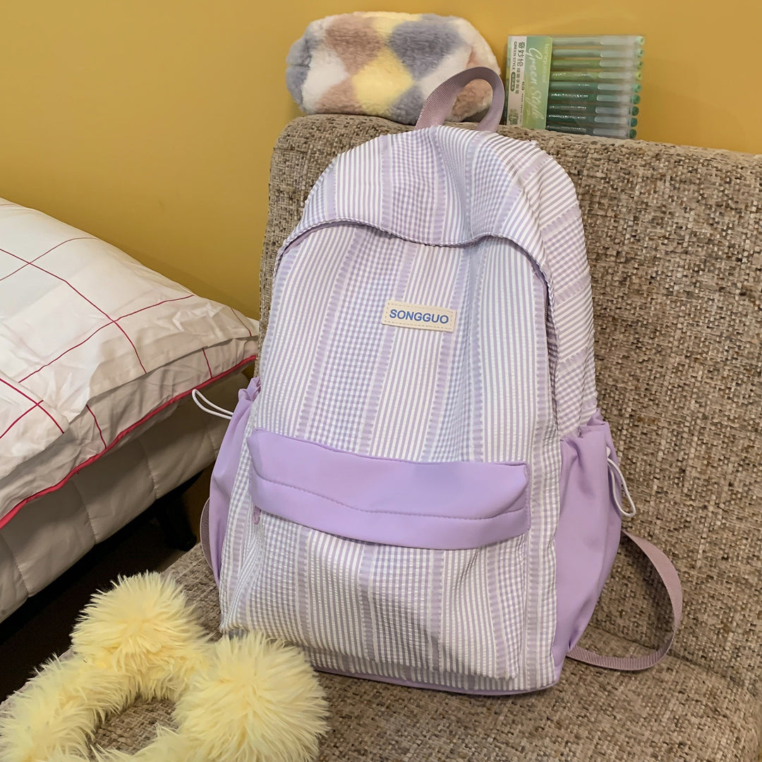 Stylish Striped Design Backpack Stornfield