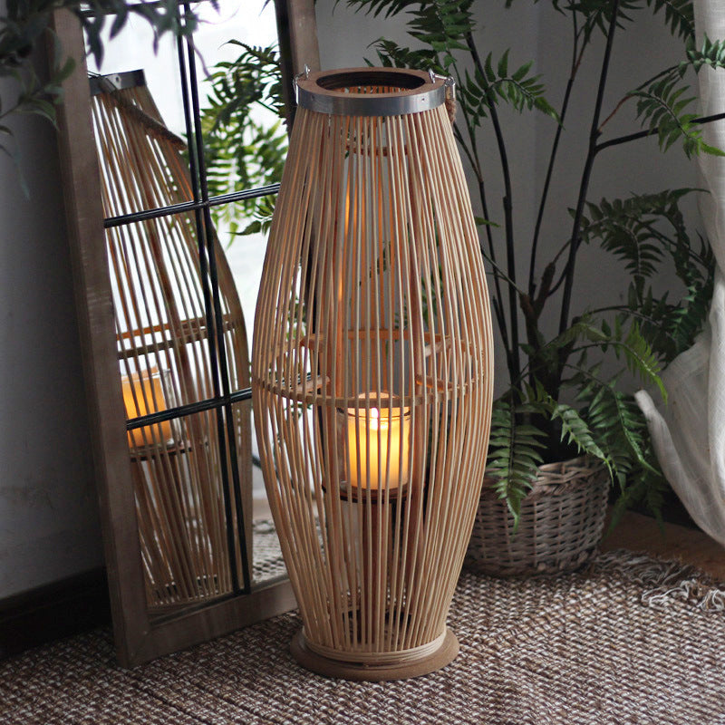 Elegant Rattan Lantern Stornfield