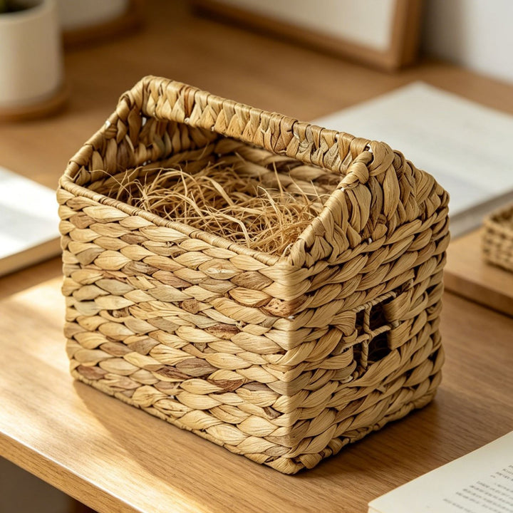 Decorative hand-woven table basket Stornfield