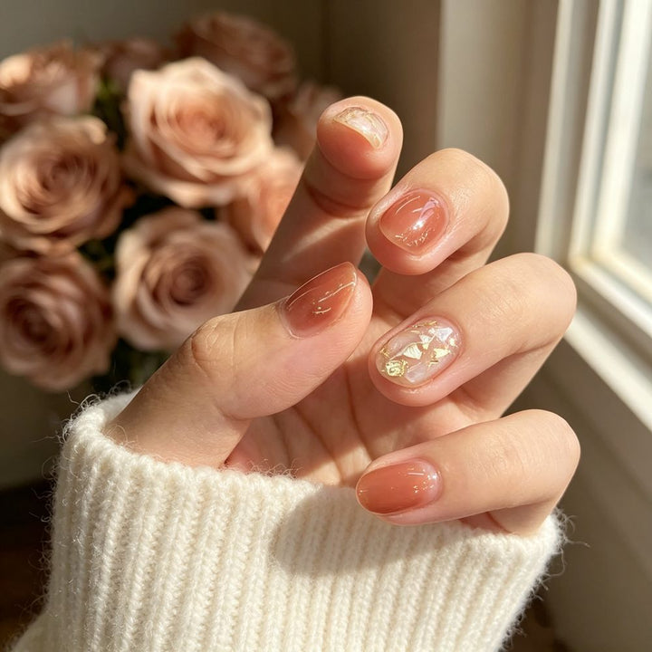Geometric Pattern Press-On Nail Set