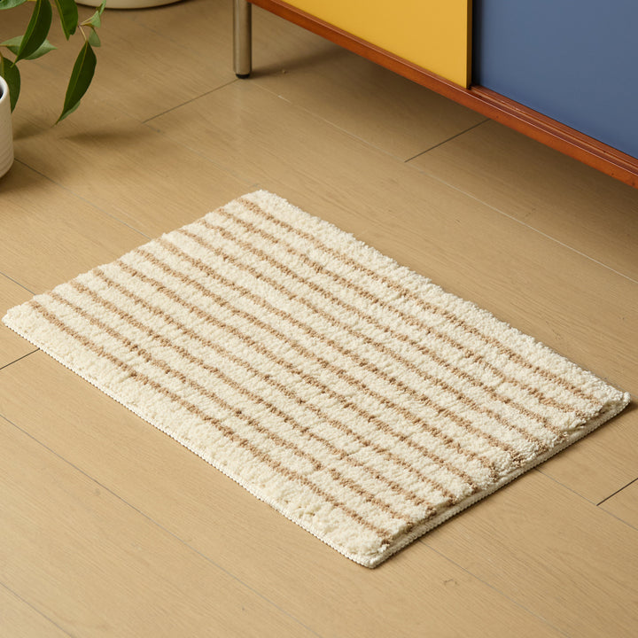 Soft Striped Bathroom Mat