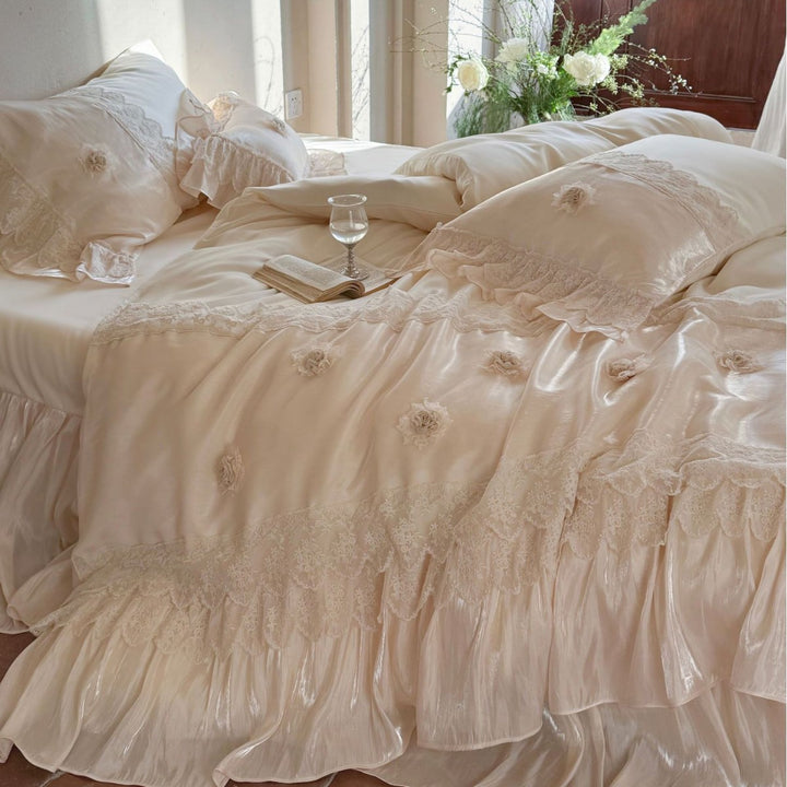 Romantic Satin Bed Linen Set