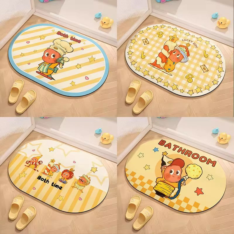Cute Cartoon Character Welcome Mat
