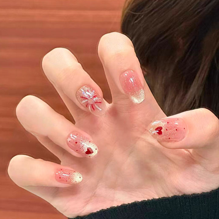 Whimsical Bunny-Themed Press-On Nail Art Set Stornfield