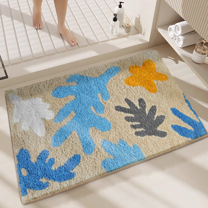 Geometric Plush Bath Mat