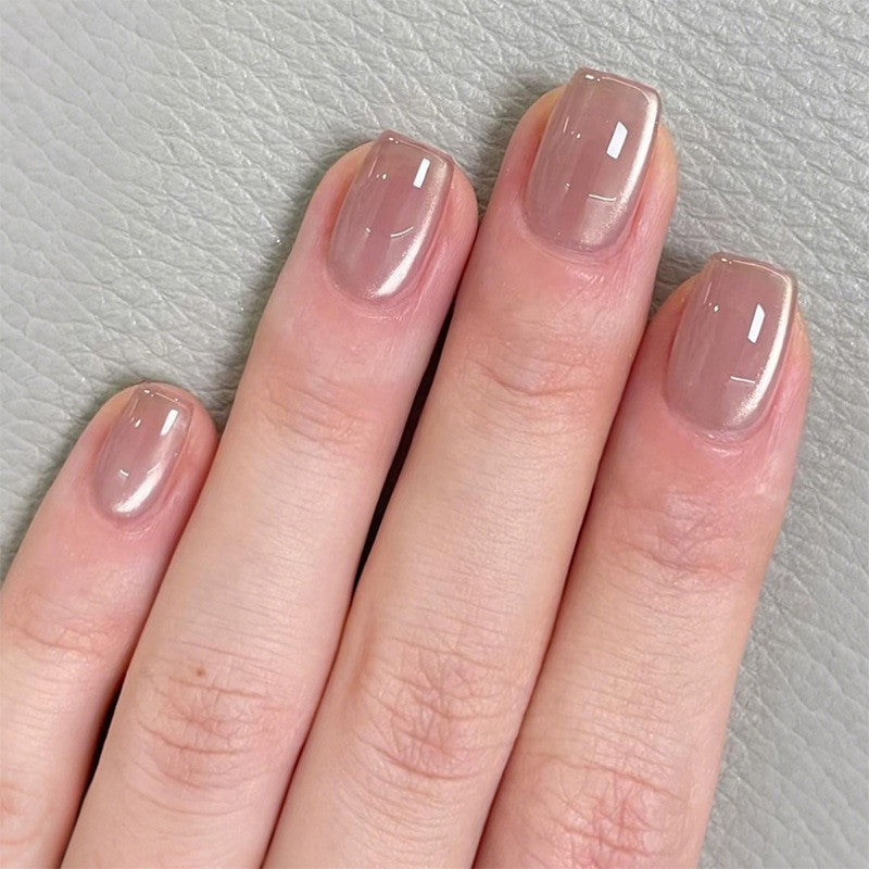 Glossy Short Press-On Nail Set
