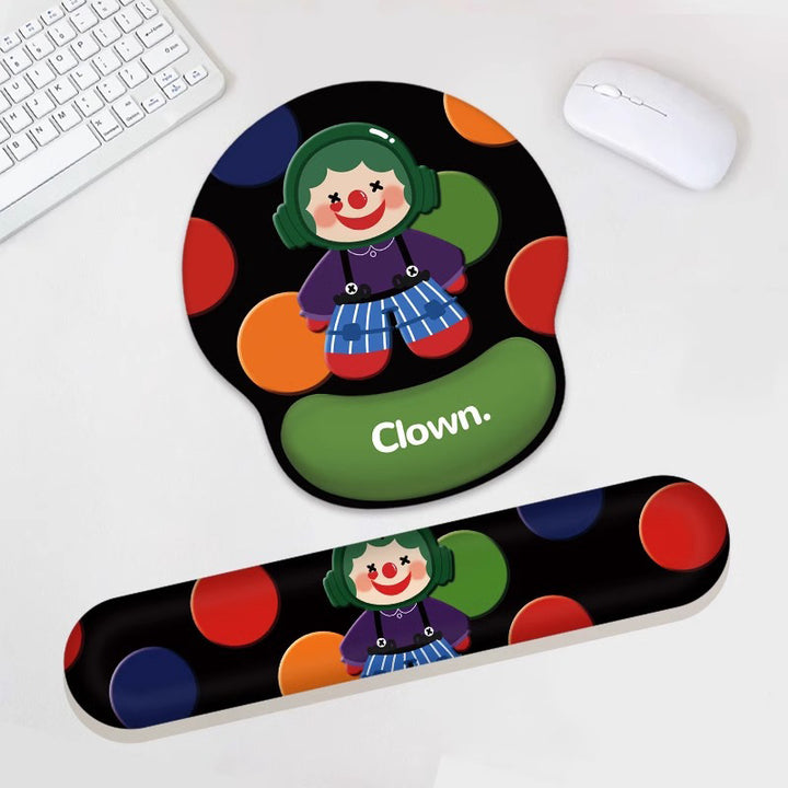 Fun Clown-Themed Gaming Mouse Pad