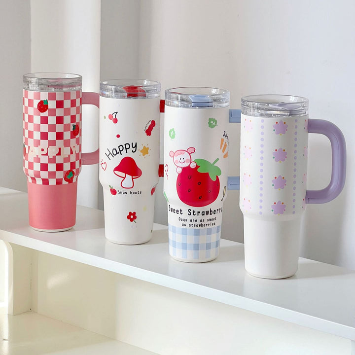 Women's insulated cup with practical straw Stornfield