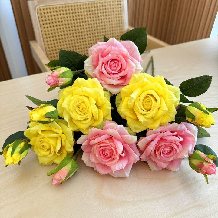Realistic Artificial Rose Floral Arrangement
