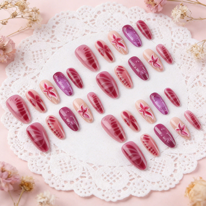 Artistic Floral Press-On Nails Stornfield 1787542981