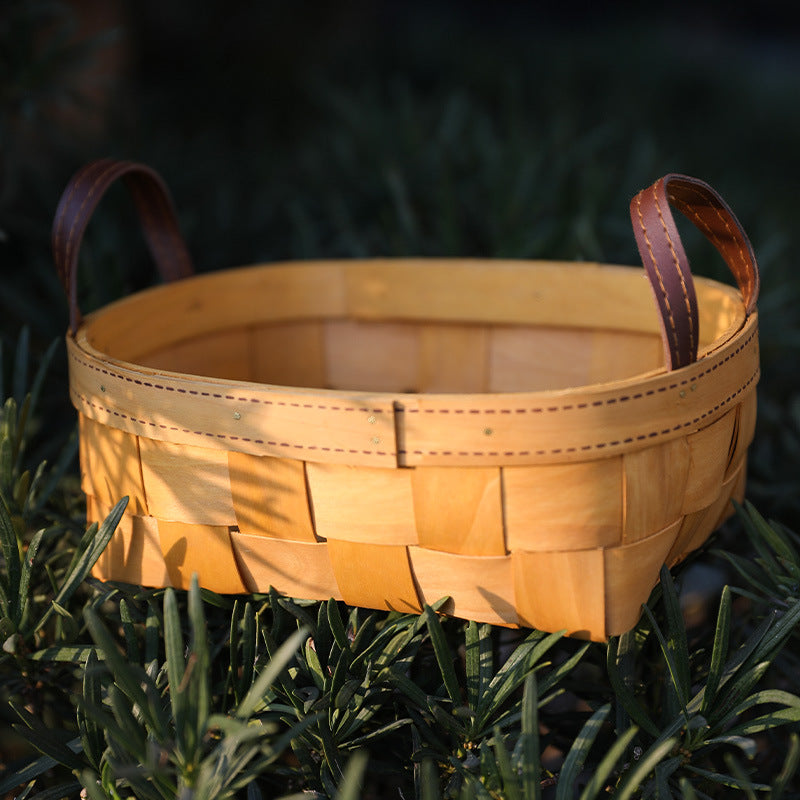 Unisex Handwoven Basket with Practical Carry Handle Stornfield