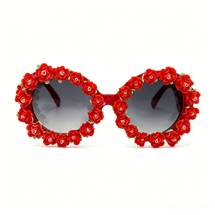 Women's sunglasses with floral design and unique frame accents Stornfield