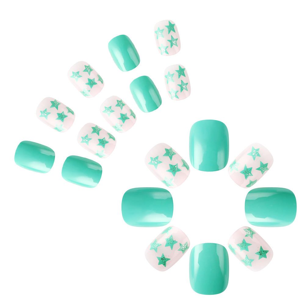 Star-Embellished Gel Nail Art Stornfield