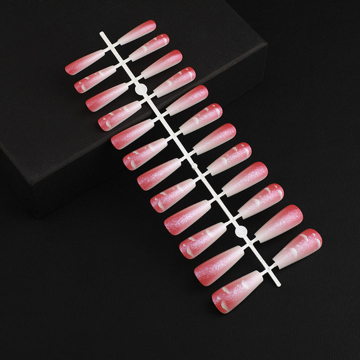 Stylish rose pattern artificial nails Stornfield