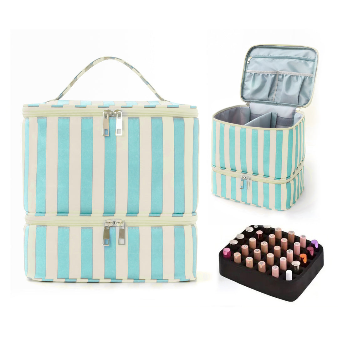 Cosmetic organizer with multiple compartments and removable interior Stornfield