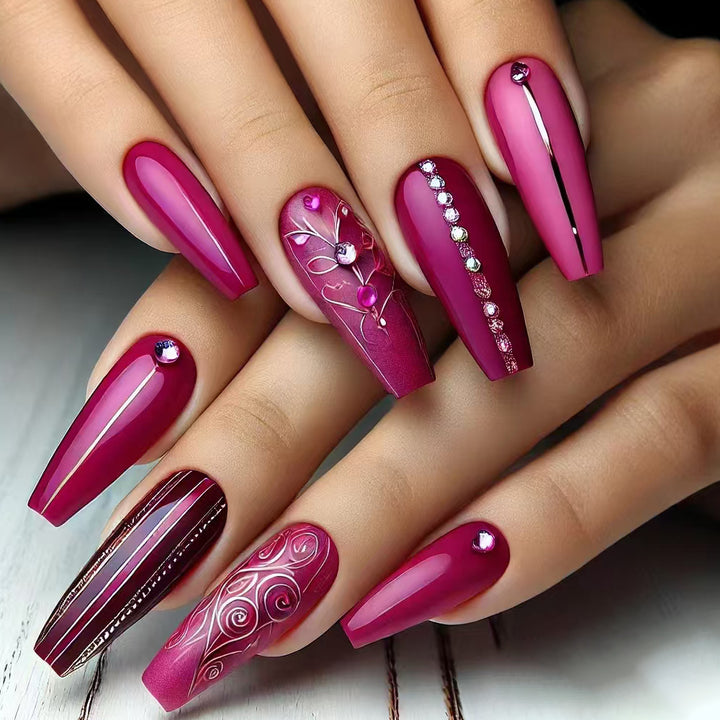 Decorative Press-On Nails Stornfield
