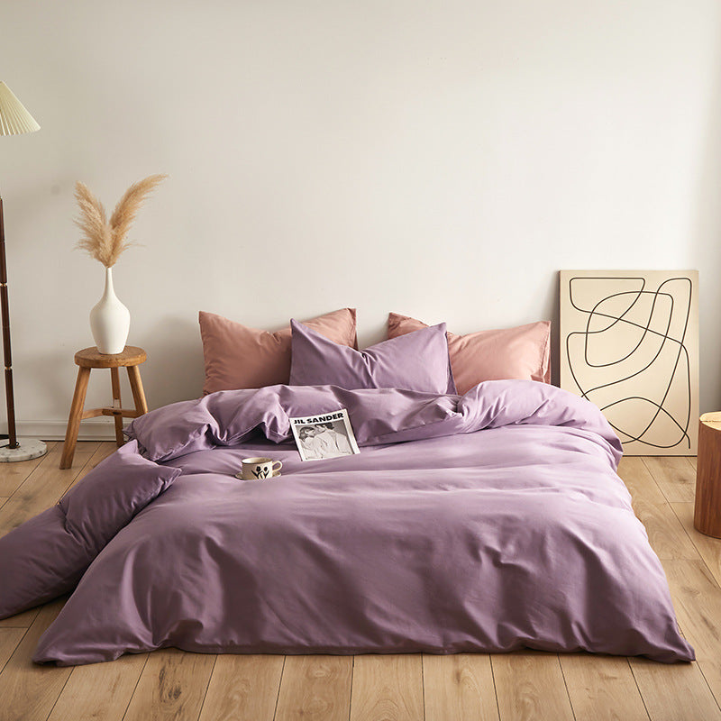 Luxurious cotton satin bedding set