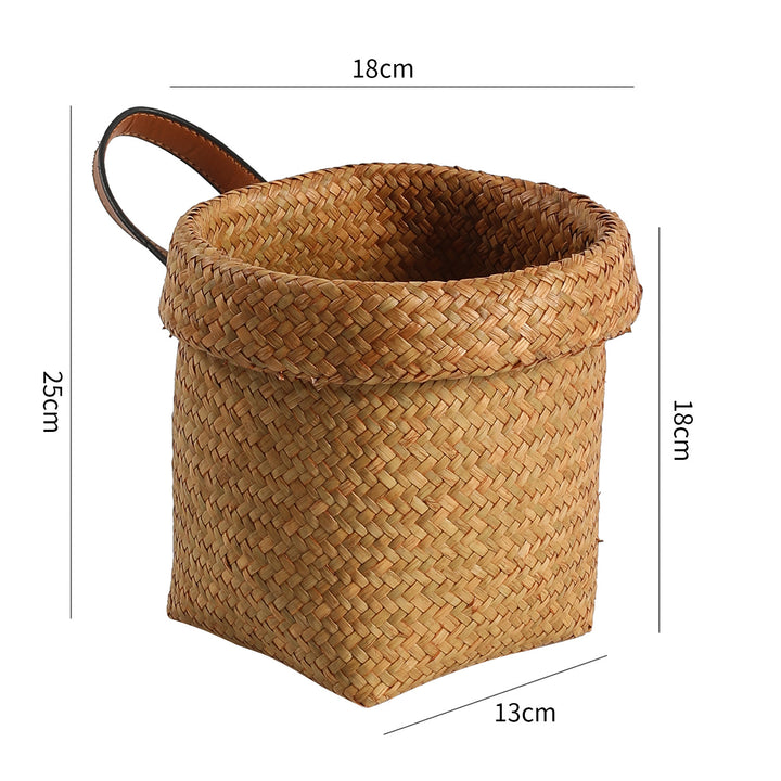 Unisex Handwoven Decorative Basket with Practical Handles Stornfield