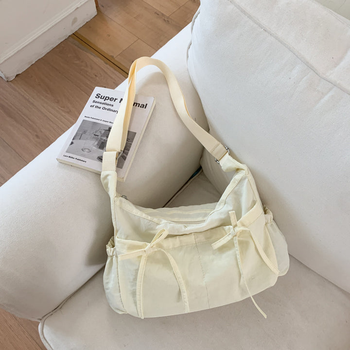 Soft Fabric Casual Shoulder Bag