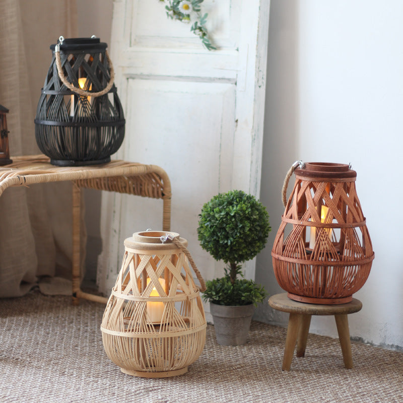Handmade Rattan Lantern Stornfield