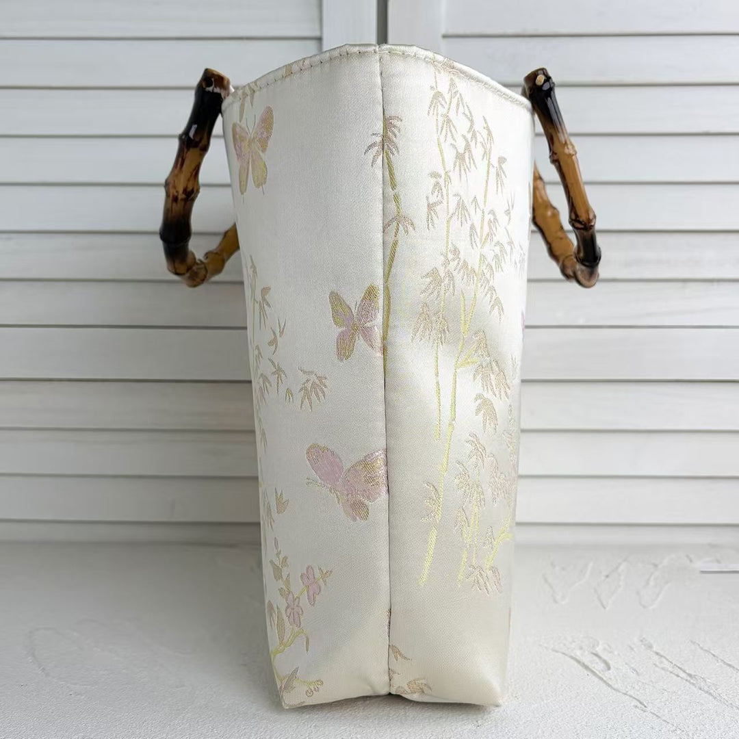 High-quality cotton tote bag with bamboo handles Stornfield