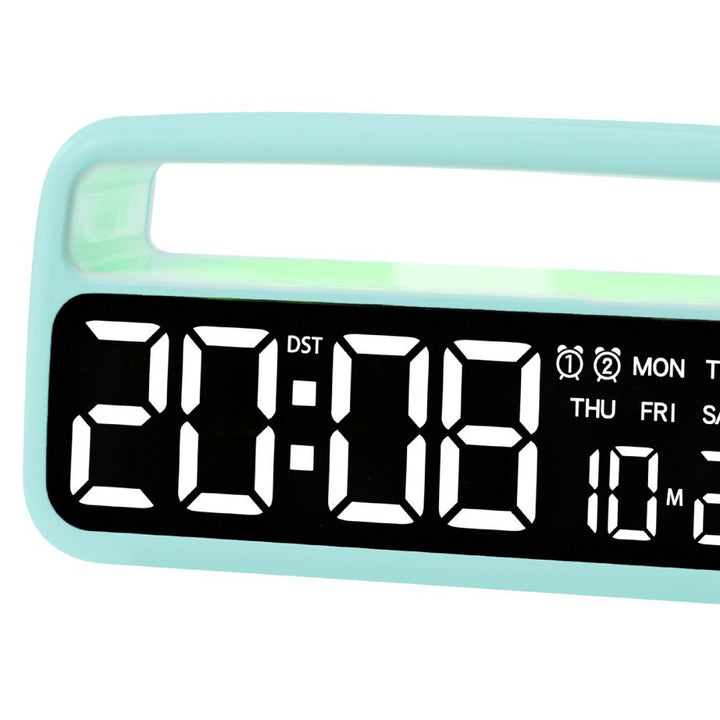 Digital alarm clock with clear LED display and modern features Stornfield