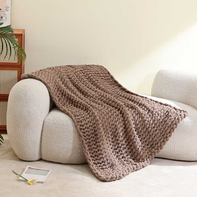 Cozy Knit Throw Blanket