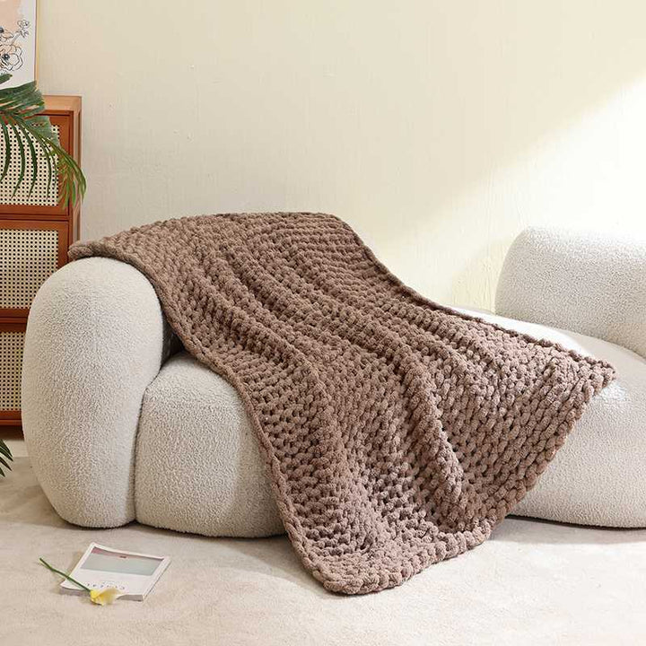 Cozy Knit Throw Blanket