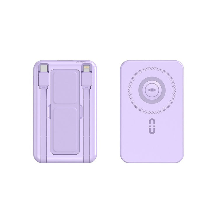 Portable power bank with integrated Qi charging function and magnetic connection Stornfield